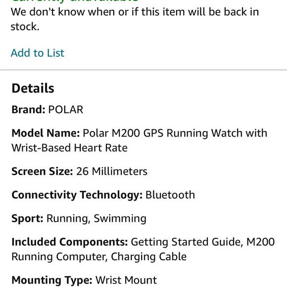 Polar M200 watch - Picture 4 of 10